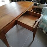 Half moon flap table