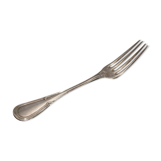 Fork with interlaced threads Louis XV in sterling silver Minerva XIXth