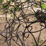 Round wrought iron table