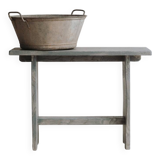 Small gray oak bench