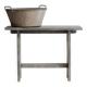 Petit Banc en chêne gris