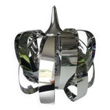 Vintage chrome pendant light