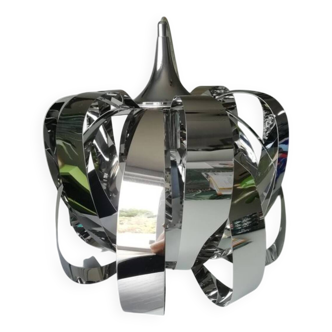Vintage chrome pendant light