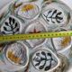 Set of 6 Pornic oyster plates, "PENEREF" model, hand painted, 25 cm