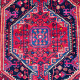Burgundy Persian rugs pink and midnight blue