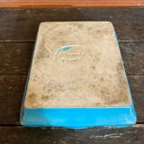Old Poche D YRONDY Turquoise Blue Ceramic Made In France Wine