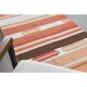 1970s Vintage Turkish Hand-Knotted Wool Cotton Orange Runner Rug 85389