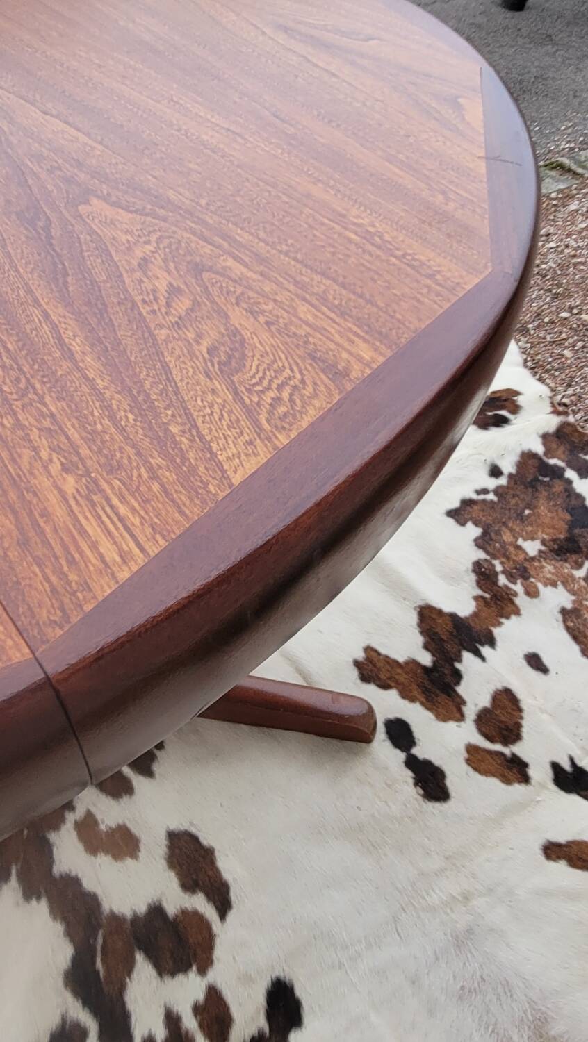 Vintage Scandinavian style table with 2 teak extensions, 1960s