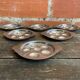 Set of 6 Stainless Steel Escargot Plates with 6 Compartments Made in Japan Used