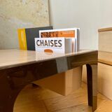 Beige and brown coffee table