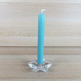 Bougeoir etoile en verre cristallerie lorraine