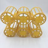 Vintage yellow bottle holder