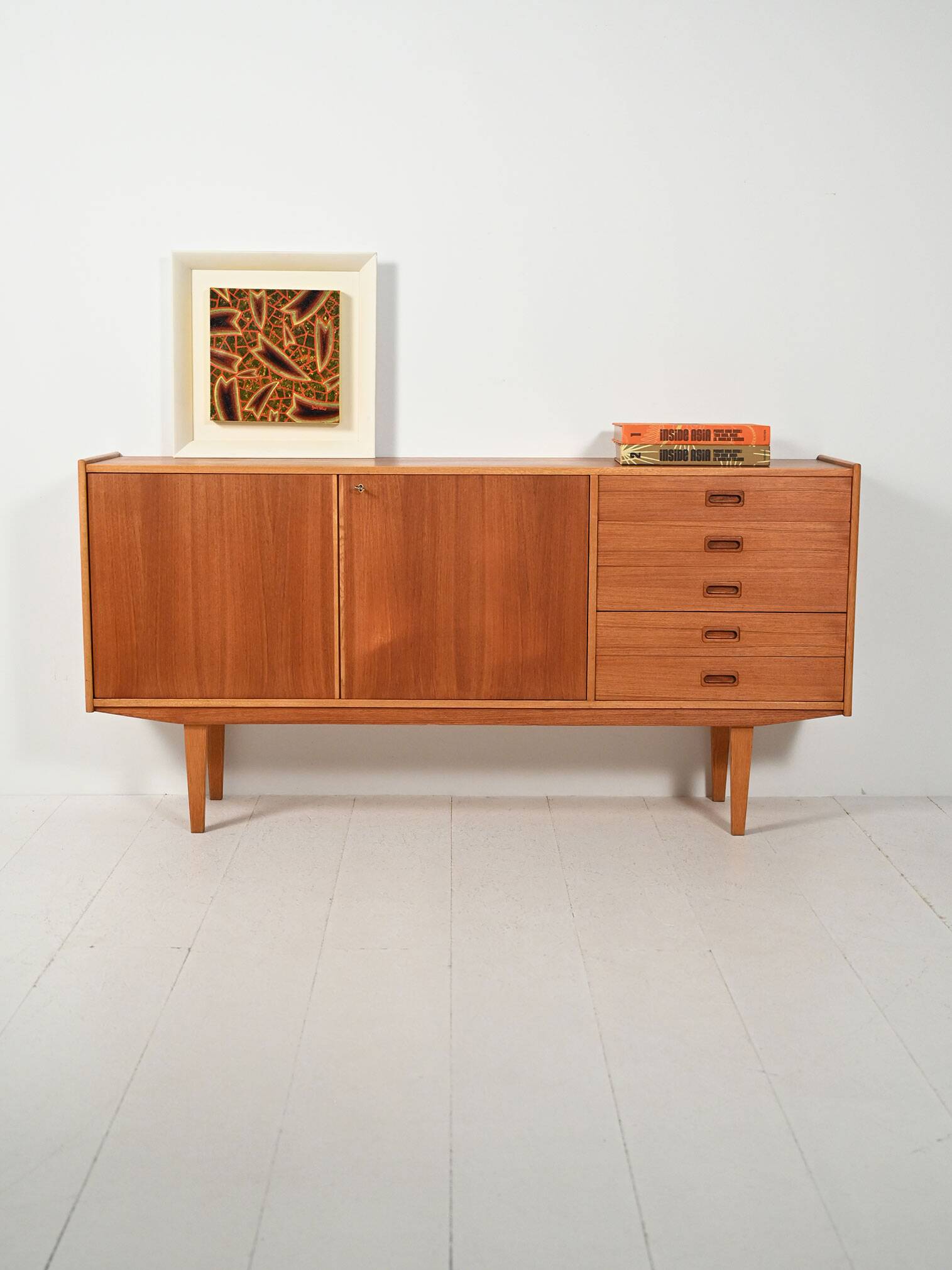 Elegant-lined Scandinavian 1960s sideboard