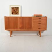 Elegant-lined Scandinavian 1960s sideboard