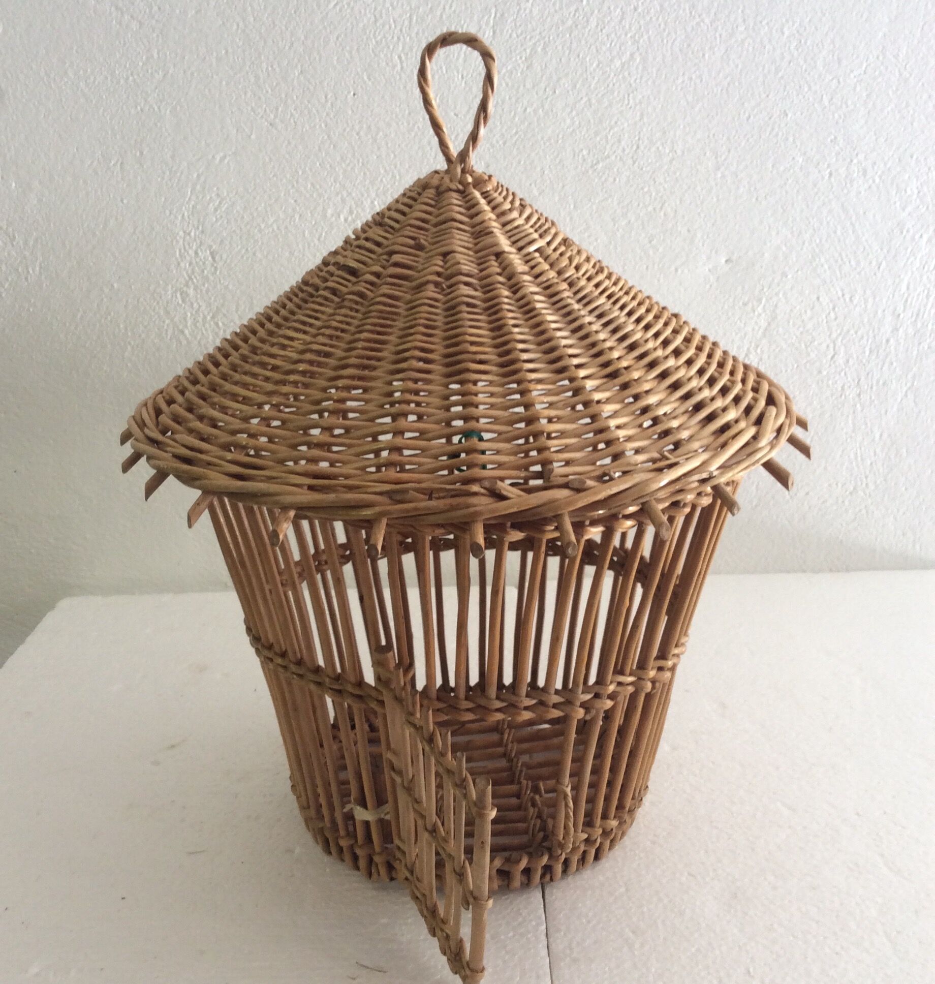 Rattan bird cage