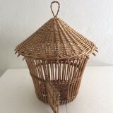 Rattan bird cage