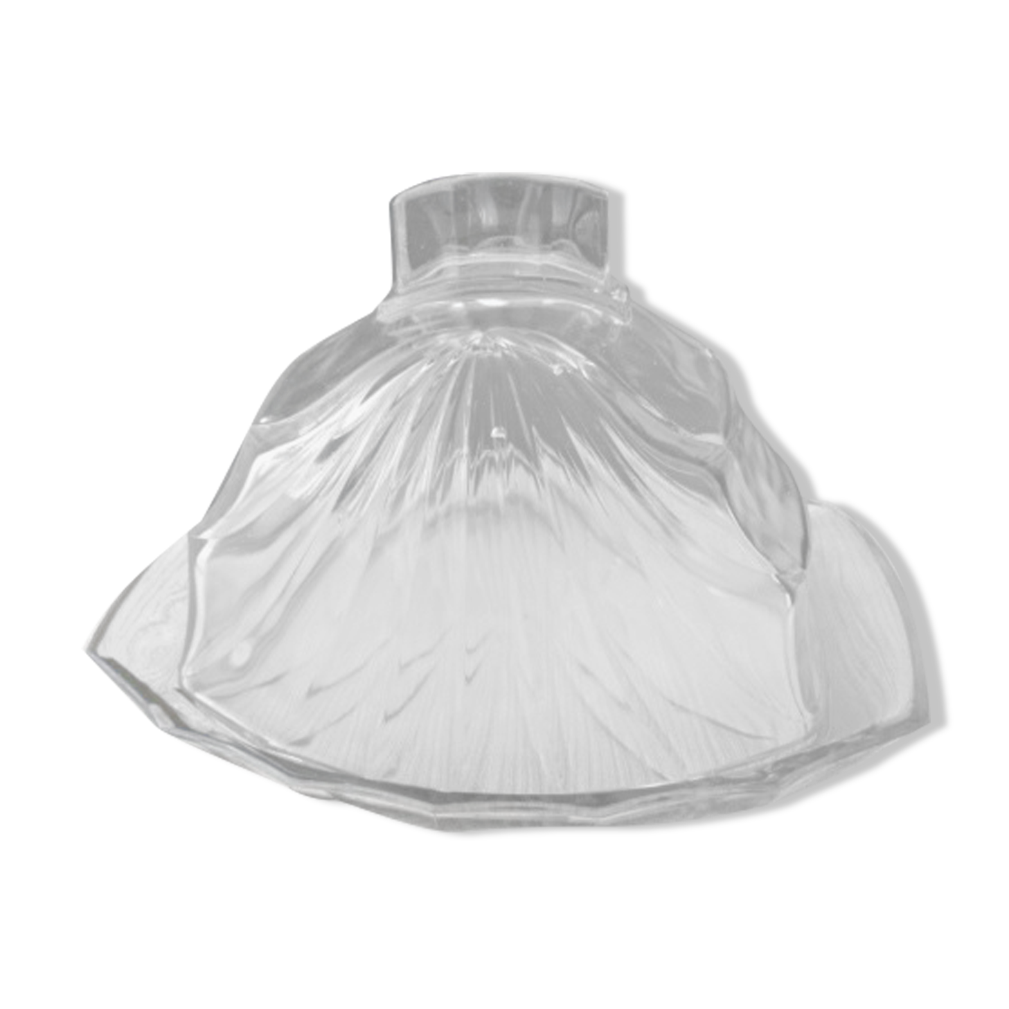 Cheese bell on its molded pressed glass tray