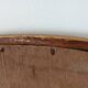 Antique oval mirror with beveled glass in wood and stucco, 19th century