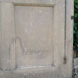 Old glazed door 211.5x105.5cm and its entrance door frame.