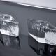 Pair of icicle candlesticks, Murano glass, Italy, 1970
