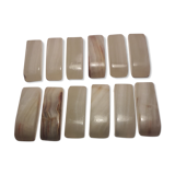 Set of 12 onyx knife holders