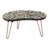 Unusual coffee table on three legs