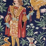 Large medieval tapestry canvas The Falconer