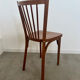 Lot de 4 anciennes chaises de bistrot baumann vintage en bois