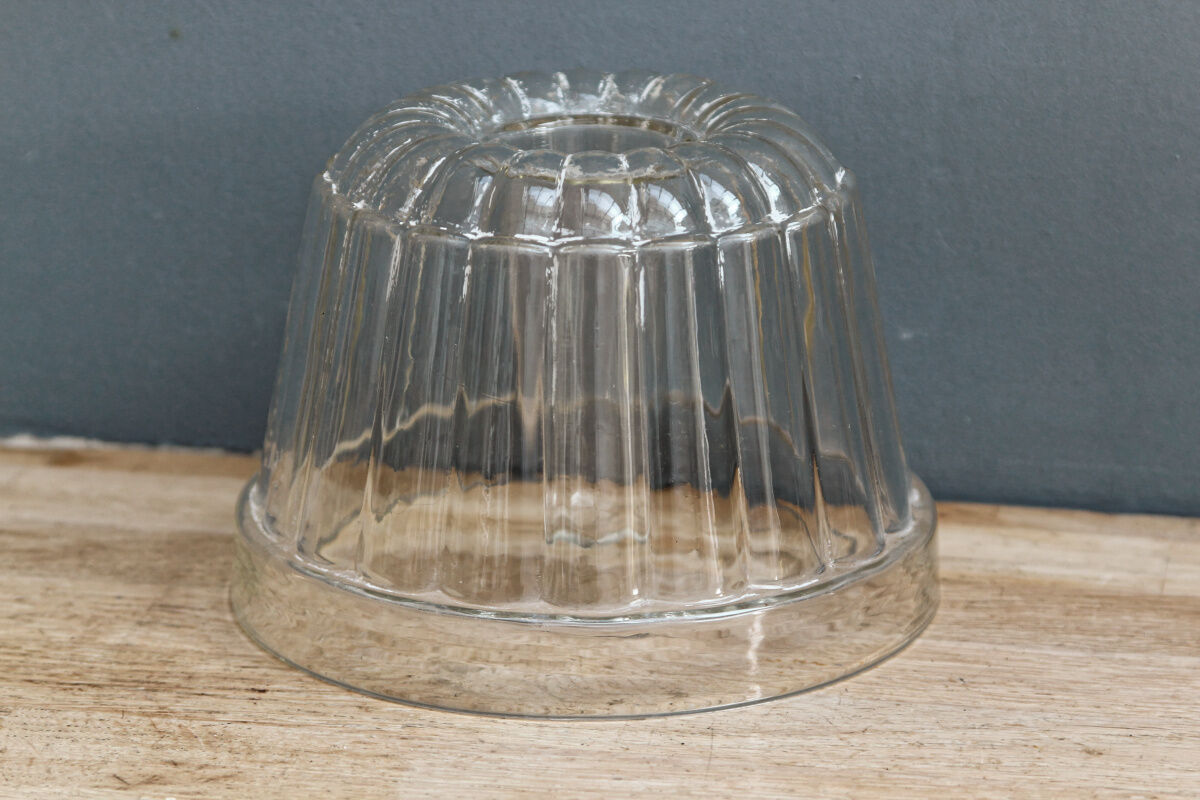 Old glass kouglof mold