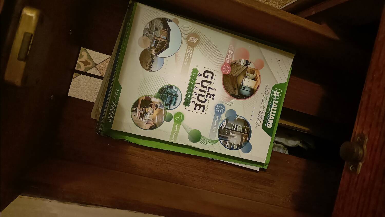 Meuble de métier à tiroirs chêne