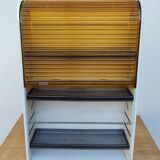 Curtain toilet cabinet