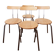 Set of 4 vintage/restored 70s/80s wooden and chrome bistro chairs.