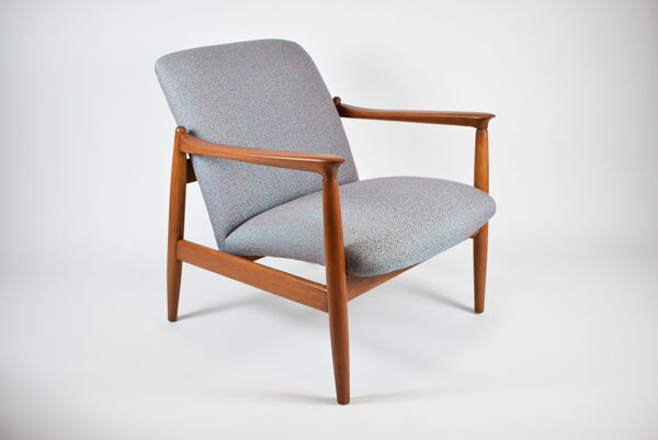 Fauteuil vintage entièrement restauré designer E.Homa, années 60, Europe de l’Est, multicolore, résistant à l’eau
