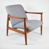 Fauteuil vintage entièrement restauré designer E.Homa, années 60, Europe de l’Est, multicolore, résistant à l’eau