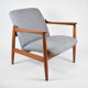 Fully restored vintage armchair, designer E.Homa, 60s, East Europe, multicolour, water resistant