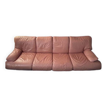 Vintage leather sofa Ligne roset