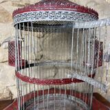 Cage à oiseau en métal XIXe siècle
