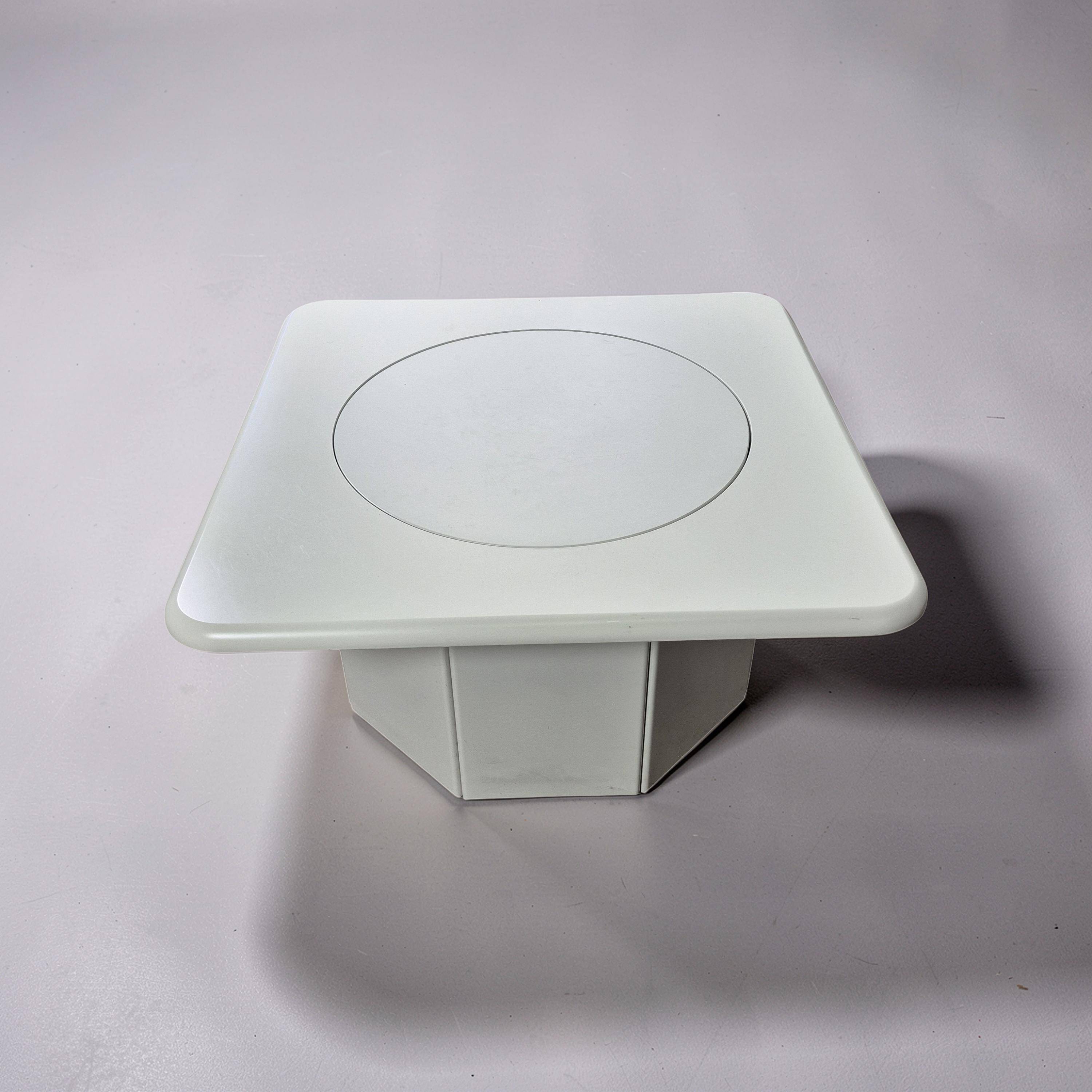 Post modern coffee table with a hidden rotating bar, Germany 1980s