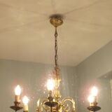 6 brass chandelier branches dutch style