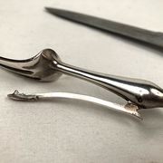 Leg service cutlery, silver punch Minerva