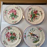 Set of 4 numbered St Clement plates