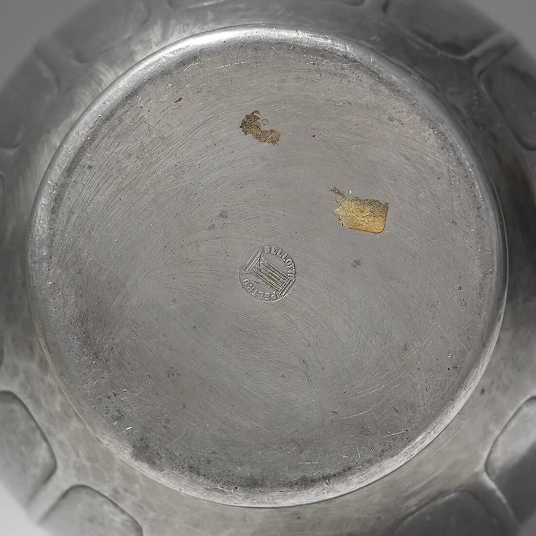 Art Decò pewter vase by Bellotti, 20’s