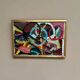 Original Swedish Oil on Canvas – “Abstract Composition” – Signed – Dated 1960 – Vintage & Framed – 44.5 × 31 cm (17.5" × 12.2")