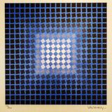 Lithographie de Victor Vasarely, édition limitée numérotée, années 1970