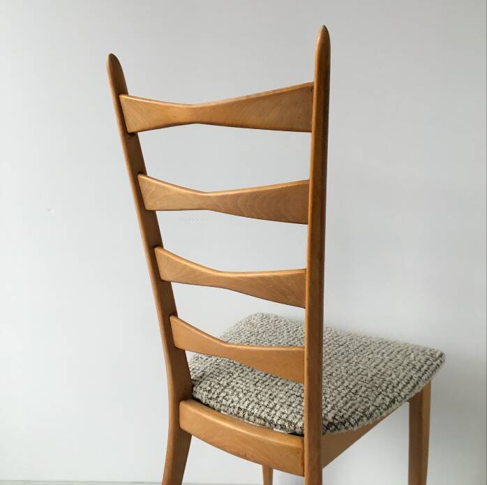 Series of 4 vintage chairs refurbished