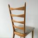 Series of 4 vintage chairs refurbished