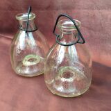 Duo wasp trap or fly-shaped glass goble