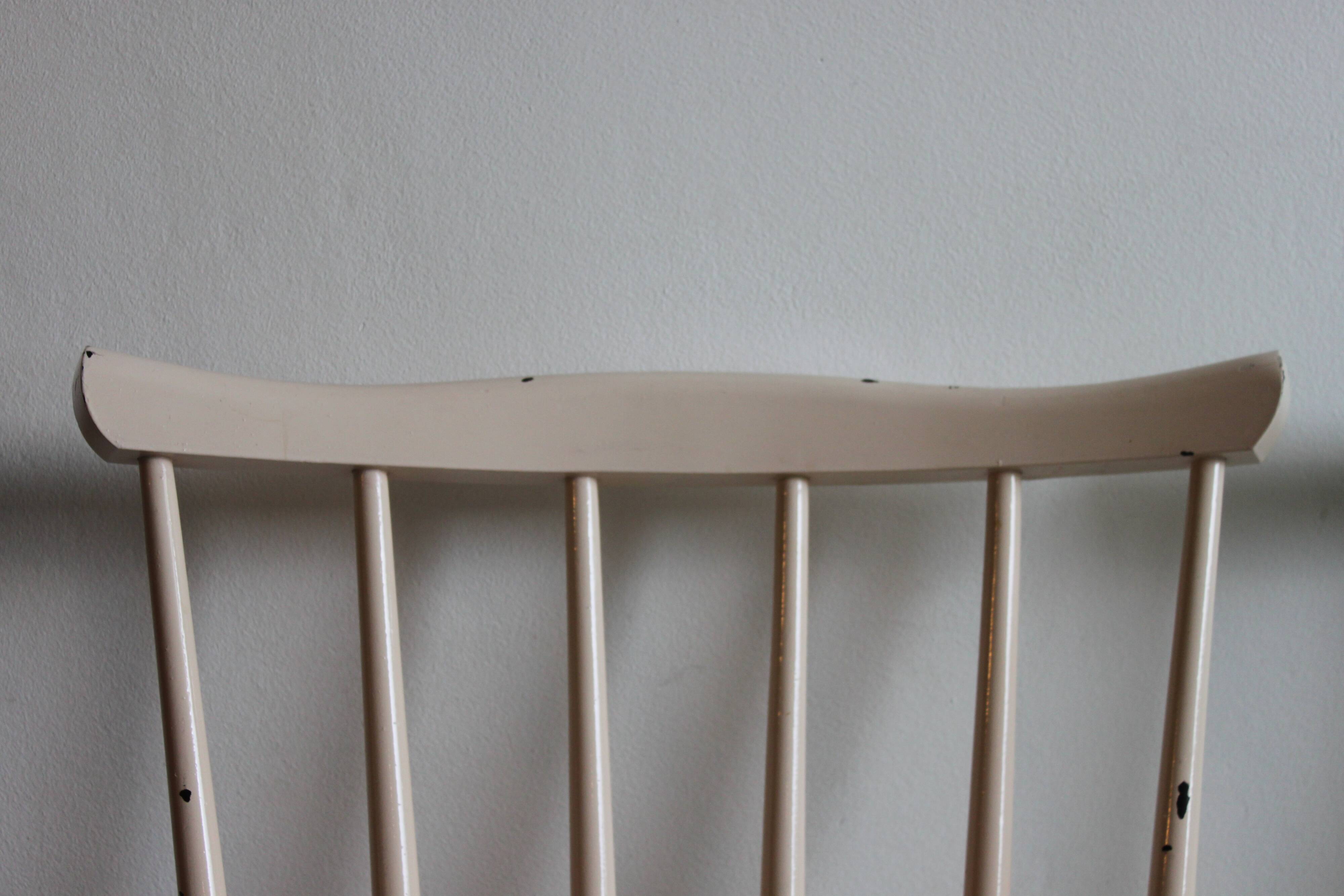 Three spindle back SH41 chairs by Yngve Ekström for Pastoe, 1960s