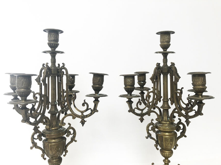 Bronze candelabra, 19th