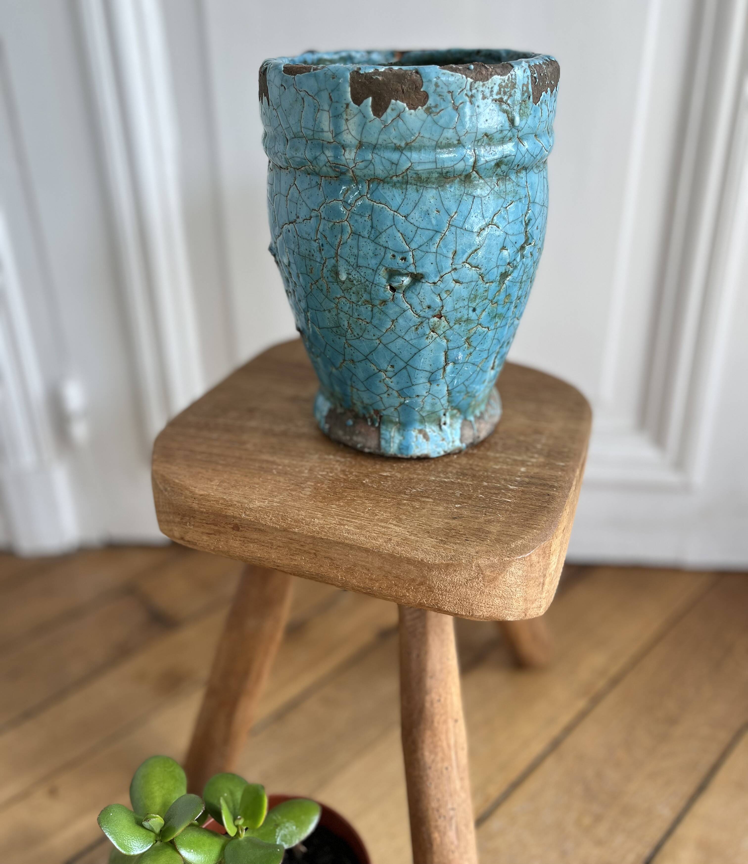 Glazed terracotta vase, Italy, 1950s